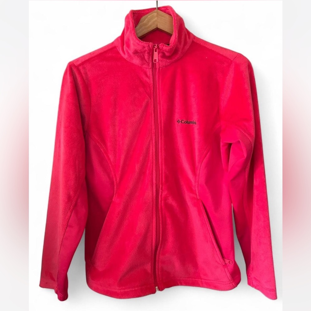 Hot Pink! Columbia Fleece Jacket with “Omni-Heat” Technology